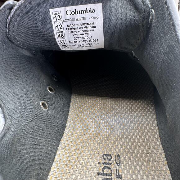 Columbia PFG Shoes Mens Size 13 Gray Mesh Boat Water Fishing Casual BM8195-031 - Picture 8 of 9